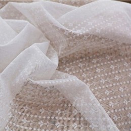 Moderner, Einfarbiger, Weißer Voile-Vorhang, Maßgefertigt, Für Schlafzimmer Und Wohnzimmer