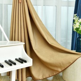 Samtvorhänge, Einfarbig, Verdunkelnd Für Wohnzimmer