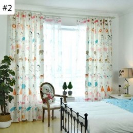 Moderner Halbverdunkelungsvorhang, Maßgefertigt, Vorhang Mit Tiermotiv, Für Kinderzimmer