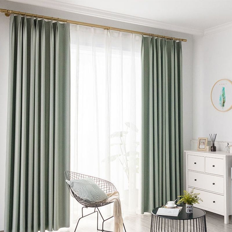 Nordischer Gestreifter Jacquard-Vorhang, Maßgefertigt, Verdunkelungsvorhänge Für Wohnzimmer Und Schlafzimmer