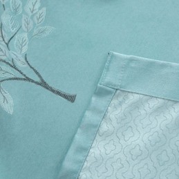 Nordischen Stil Baum Muster Vorhänge Satin Jacquard Wohnzimmer Schlafzimmer