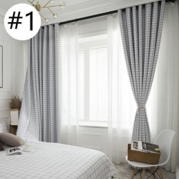 Karierter Verdunkelungsvorhang, Maßgefertigt, Vorhang, Kariert, Geometrisch, Für Schlafzimmer, Wohnzimmer