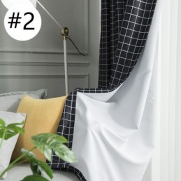 Karierter Verdunkelungsvorhang, Maßgefertigt, Vorhang, Kariert, Geometrisch, Für Schlafzimmer, Wohnzimmer