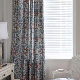 Verdunkelungsvorhänge Im Amerikanischen Landhausstil Mit Blumenmuster