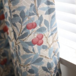 Verdunkelungsvorhänge Im Amerikanischen Landhausstil Mit Blumenmuster