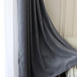 Europäische Verdunkelungsvorhänge, Einfarbig, Chenille-Vorhang, Maßgefertigter Vorhang Für Wohnzimmer Und Schlafzimmer