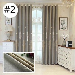 Elegante Jacquard-Verdunkelungsvorhänge Aus Baumwolle Mit Baummotiv Fürs Schlafzimmer
