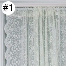 Weiße Spitzenvorhänge Für Das Wohnzimmer