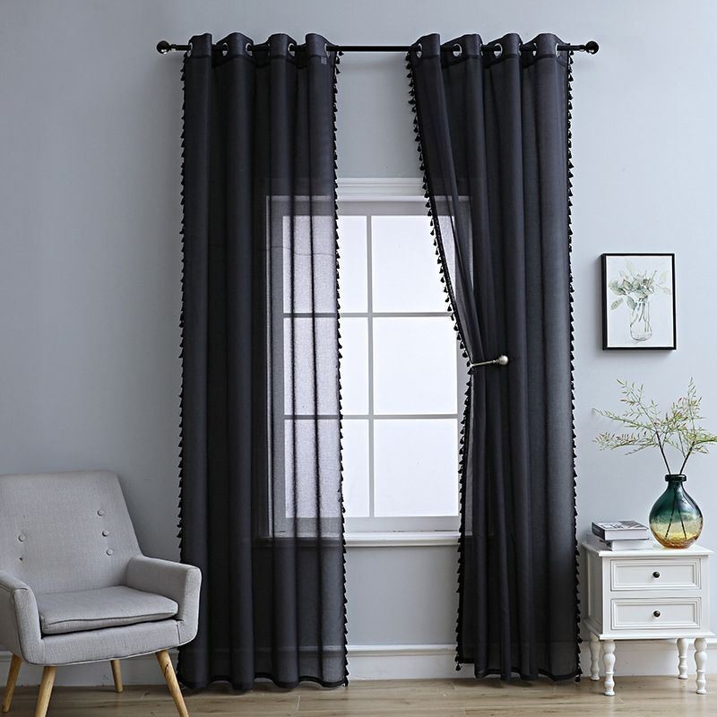 Transparente Tüllvorhänge Moderner Transparenter Voile-Vorhang Maßgefertigter Vorhang Für Wohnzimmer Schlafzimmer