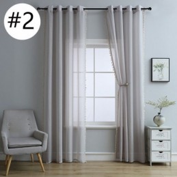 Transparente Tüllvorhänge Moderner Transparenter Voile-Vorhang Maßgefertigter Vorhang Für Wohnzimmer Schlafzimmer