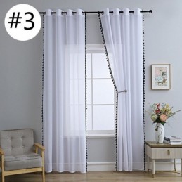 Transparente Tüllvorhänge Moderner Transparenter Voile-Vorhang Maßgefertigter Vorhang Für Wohnzimmer Schlafzimmer