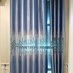 Luxus-Fenster-Schallschutzplatten Im Nordischen Stil Mit Spitze Bestickte Vorhänge Für Wohnzimmer