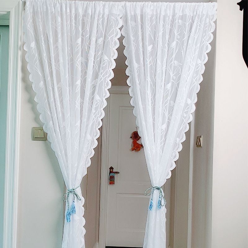 Moderne Vogel Gardinen Weiß Tüll Für Wohnzimmer