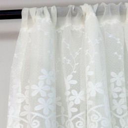 Moderner Vorhang Mit Blumenmuster, Maßgefertigt, Tüll, Fenstervorhang, Für Wohnzimmer Und Schlafzimmer