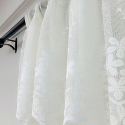 Moderner Vorhang Mit Blumenmuster, Maßgefertigt, Tüll, Fenstervorhang, Für Wohnzimmer Und Schlafzimmer