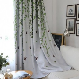 Vorhang Nach Maß, Gardine, Frisches Blättermuster, Fenster
