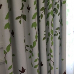 Vorhang Nach Maß, Gardine, Frisches Blättermuster, Fenster
