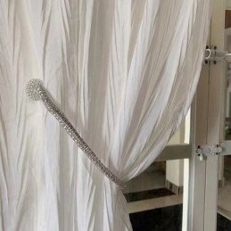 Weißer Tüll-Kurzvorhang, Maßgefertigt, Vorhang, Solide, Durchsichtig, Voile-Vorhänge, Wohnzimmer