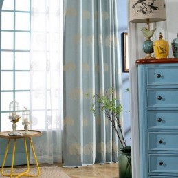 Eleganter Vorhang Mit Baummuster, Bestickt, Maßgefertigt, Verdunkelungsvorhänge Für Wohnzimmer