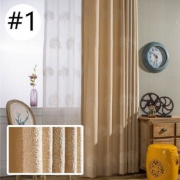 Eleganter Vorhang Mit Baummuster, Bestickt, Maßgefertigt, Verdunkelungsvorhänge Für Wohnzimmer