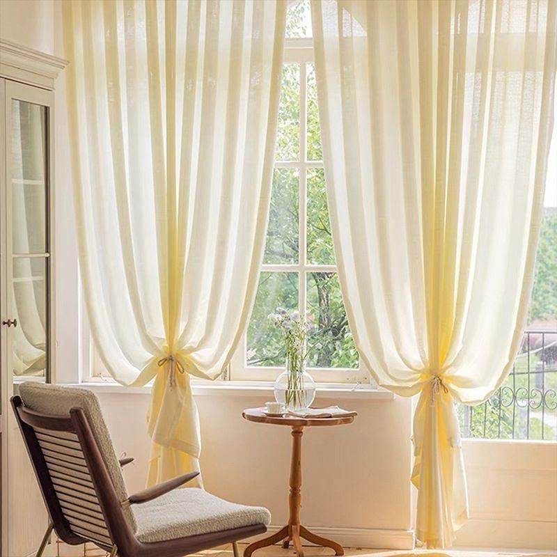 Nordische Tüllvorhänge Moderner Transparenter Voile-Vorhang Maßgefertigter Vorhang Für Wohnzimmer Schlafzimmer